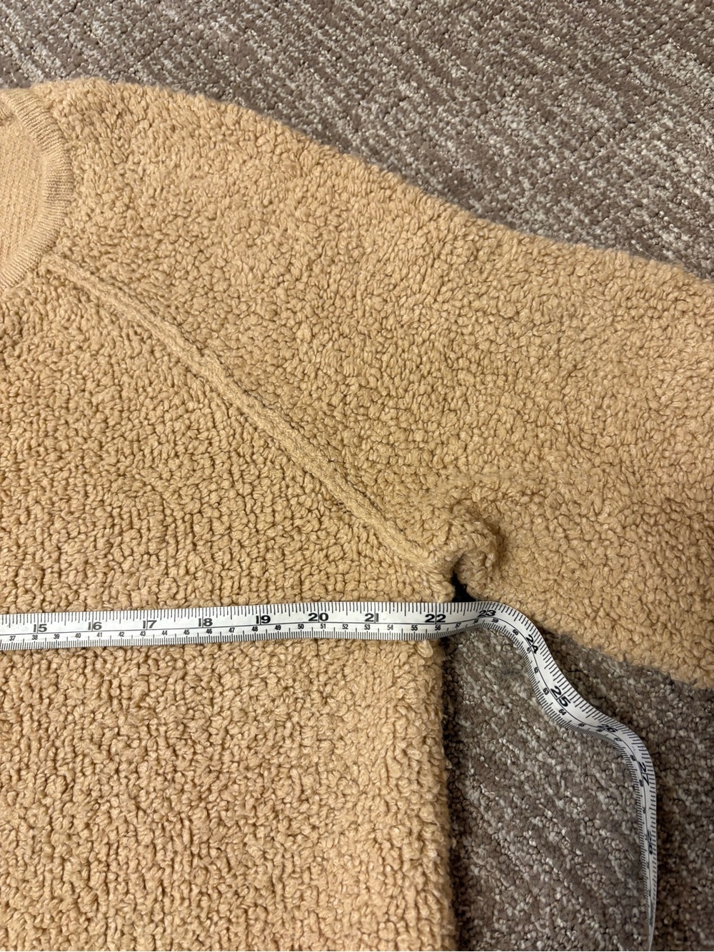 Talbots Boucle Teddy Bear Cardigan Sweater With Gold Buttons | Size Large - Picture 6 of 11